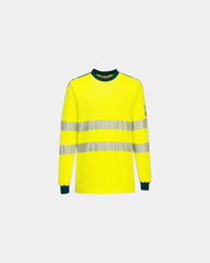 T-shirt flamme résistant WX3 à personnaliser - Jaune-Bleu Marine