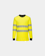 T-shirt flamme résistant WX3 à personnaliser - Jaune-Noir