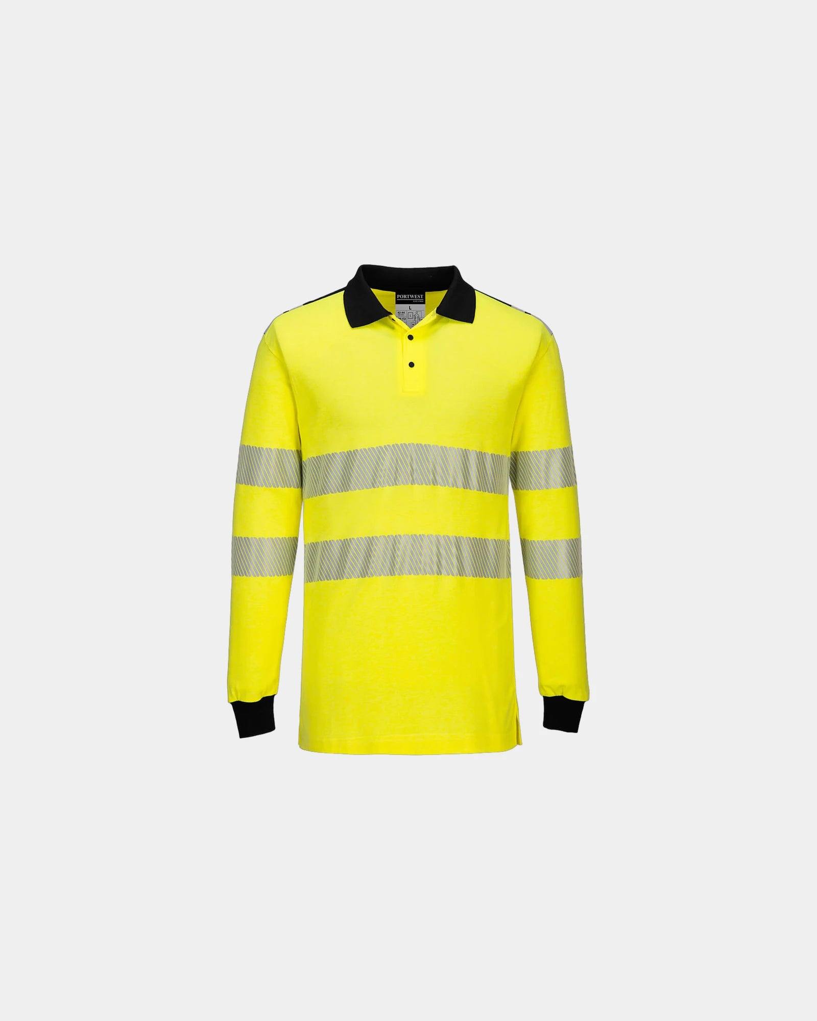 Polo ignifugé modacrylique à personnaliser - Jaune-Noir