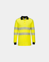 Polo ignifugé modacrylique à personnaliser - Jaune-Noir