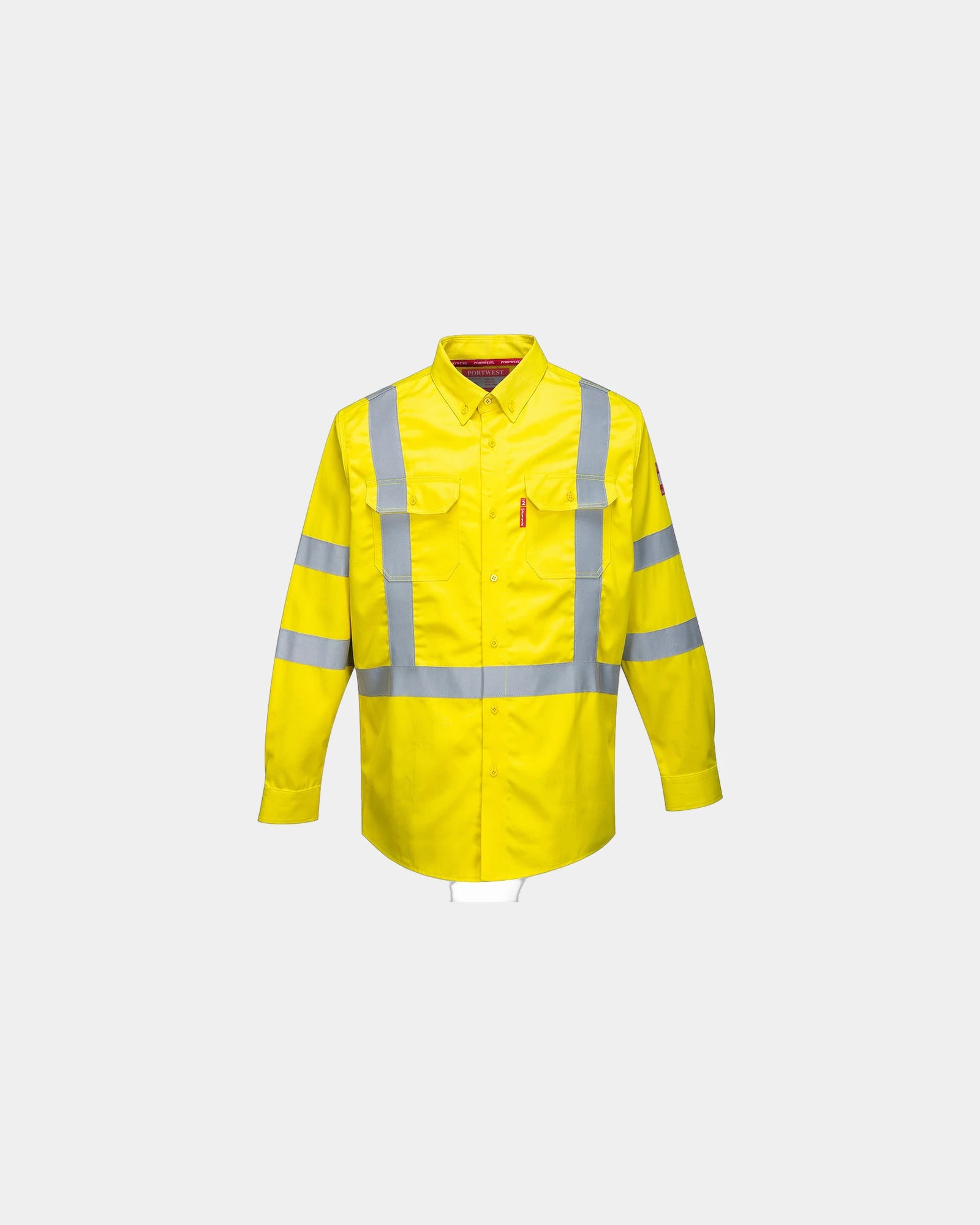 Chemise haute visibilité personnalisable à personnaliser - Jaune