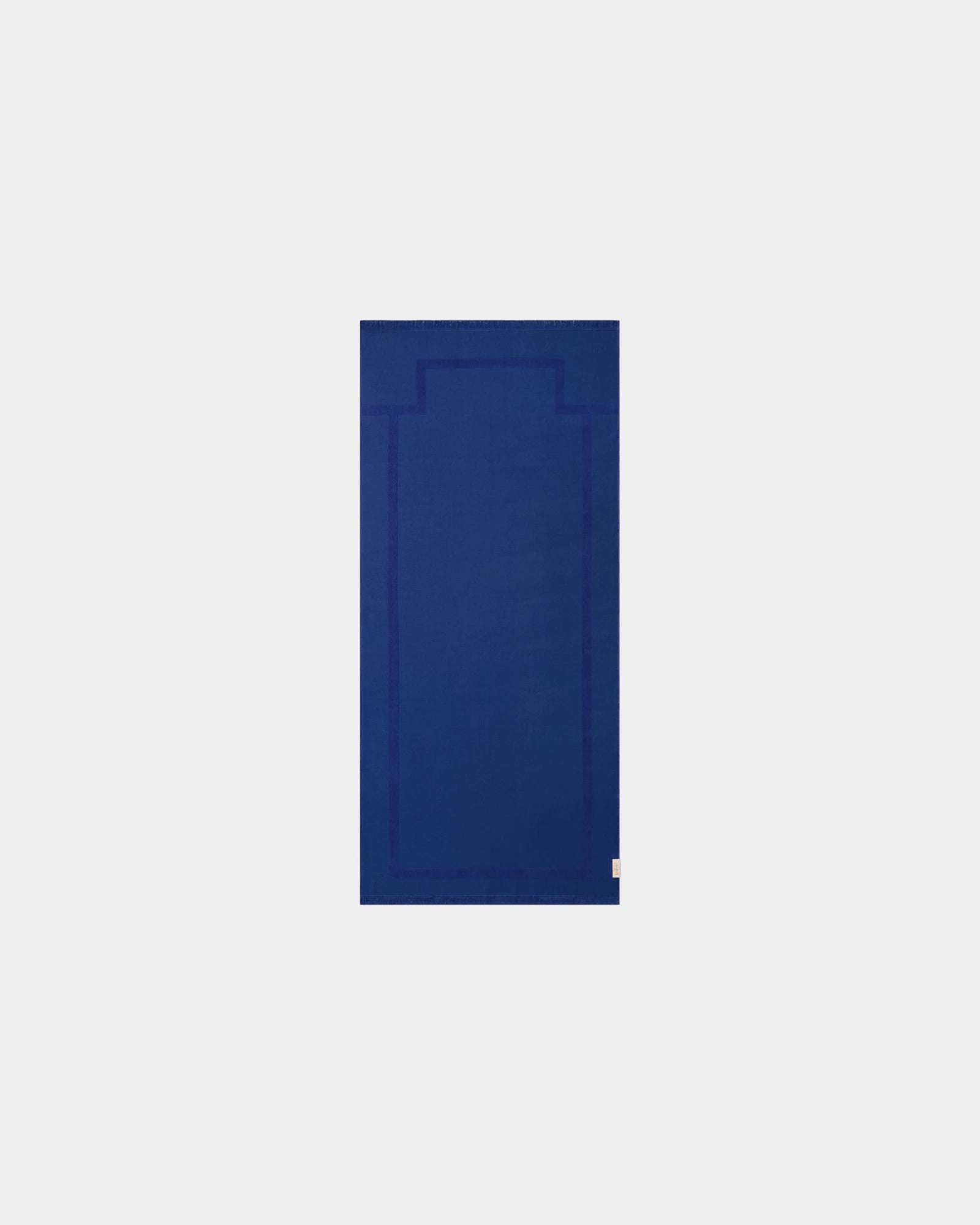 Fouta de plage bi-matière 90x200 La Serviette Paris à personnaliser - Bleu Outremer