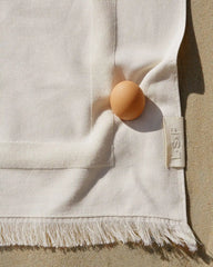 Fouta de plage bi-matière 90x200 La Serviette Paris à personnaliser - 4