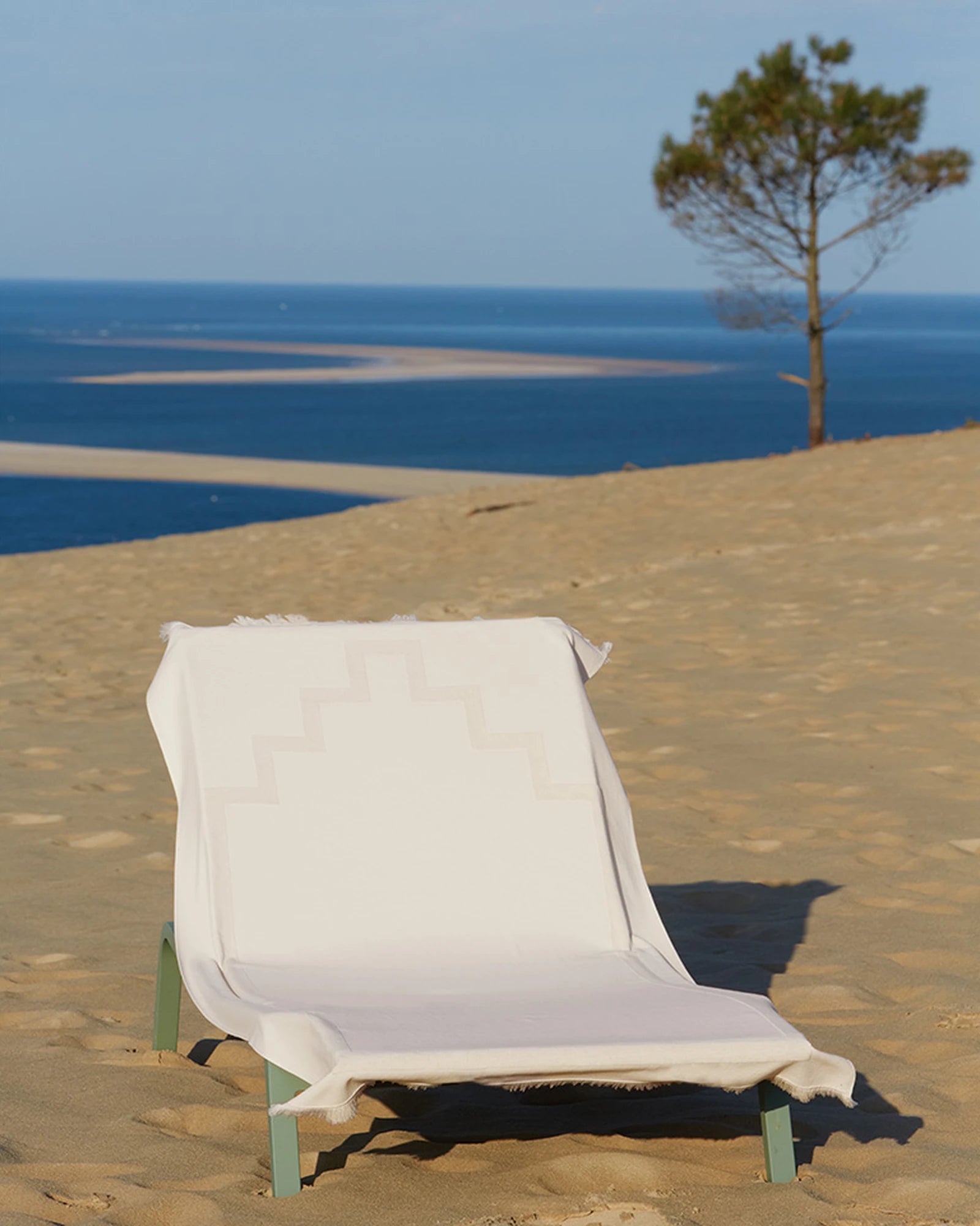 Fouta de plage bi-matière 90x200 La Serviette Paris à personnaliser - 2