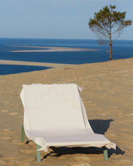 Fouta de plage bi-matière 90x200 La Serviette Paris à personnaliser - 2