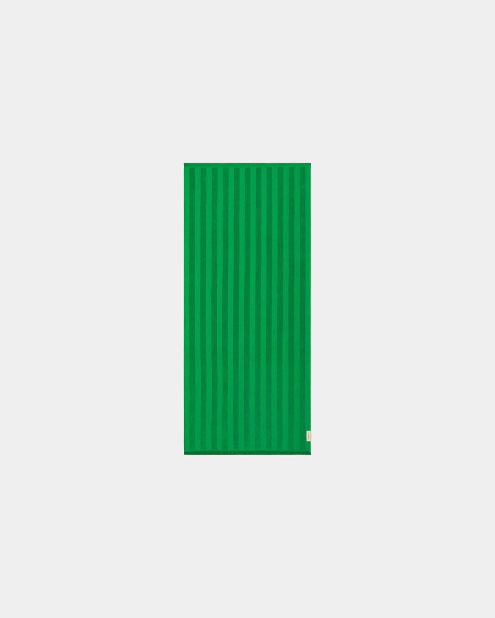 Fouta de plage bi-matière 90x200 La Serviette Paris à personnaliser - Vert Pomela