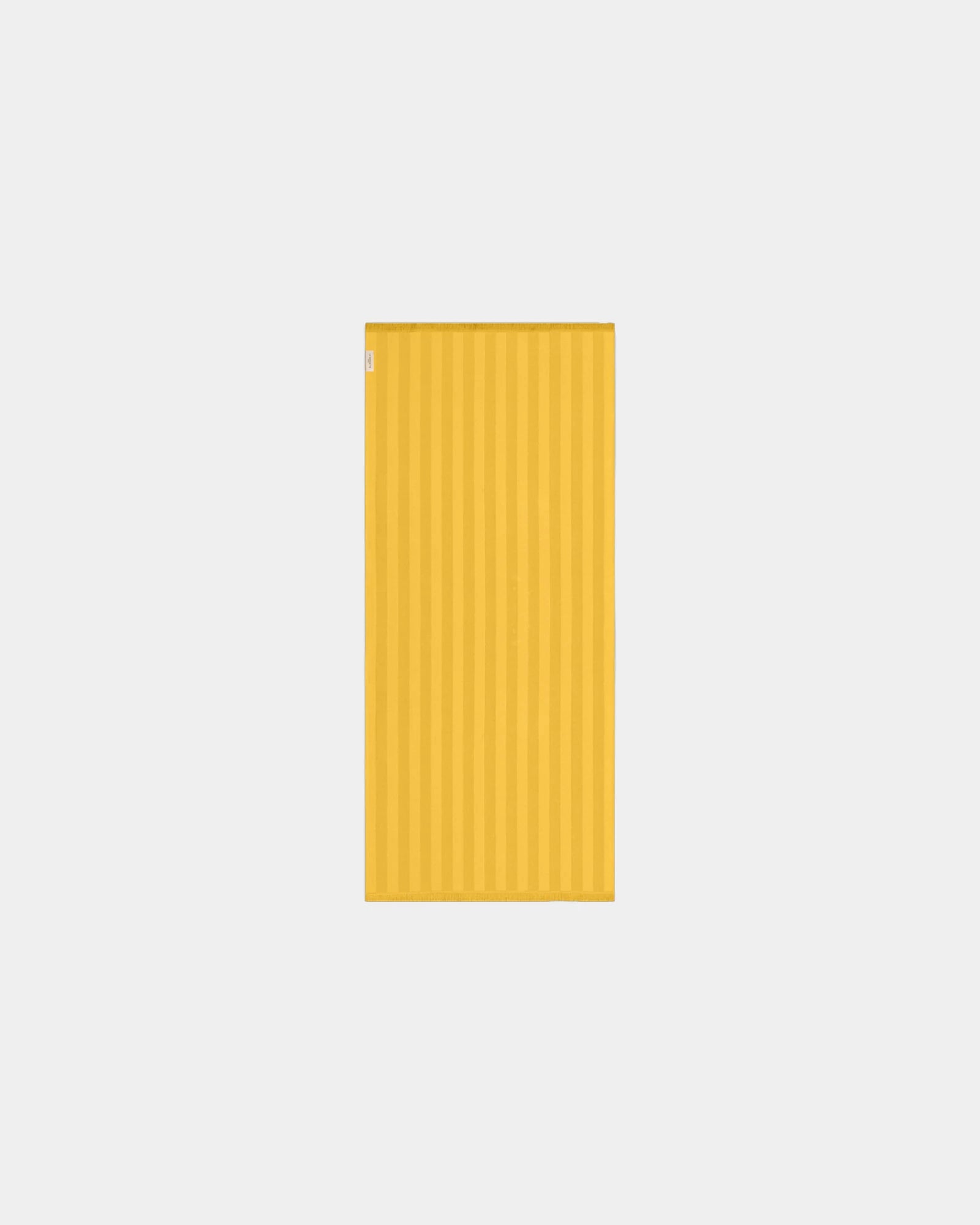 Fouta de plage bi-matière 90x200 La Serviette Paris à personnaliser - Jaune Olympe