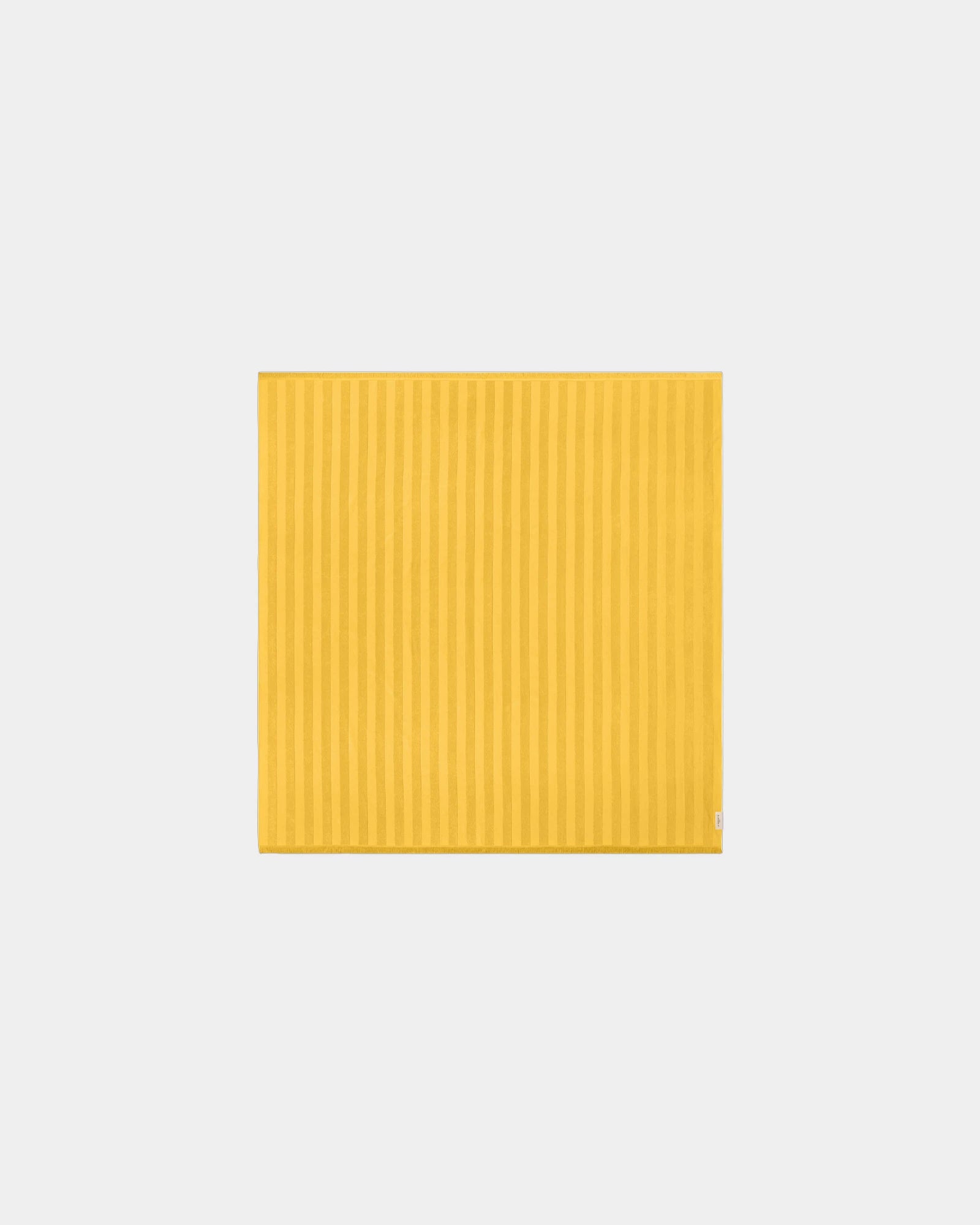 Fouta de plage bi-matière XL 200x200 La Serviette Paris à personnaliser - Jaune Olympe