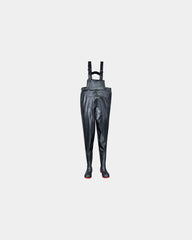 Cuissardes PVC-Nitrile S5 à personnaliser - Noir-Bleu Ciel