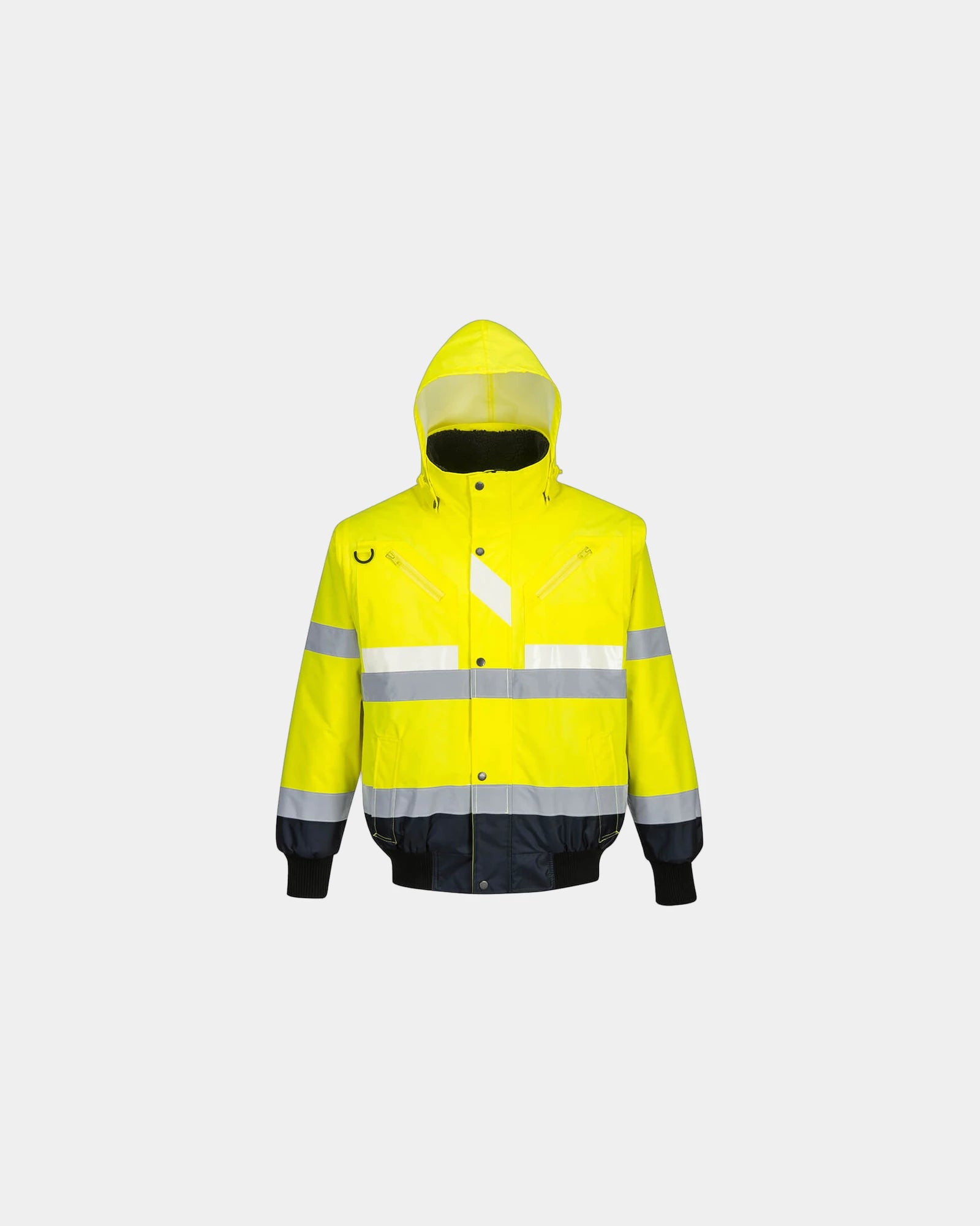 Blouson 3-en-1 Glowtex à personnaliser - Jaune-Bleu Marine