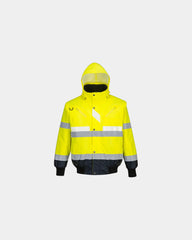 Blouson 3-en-1 Glowtex à personnaliser - Jaune-Bleu Marine