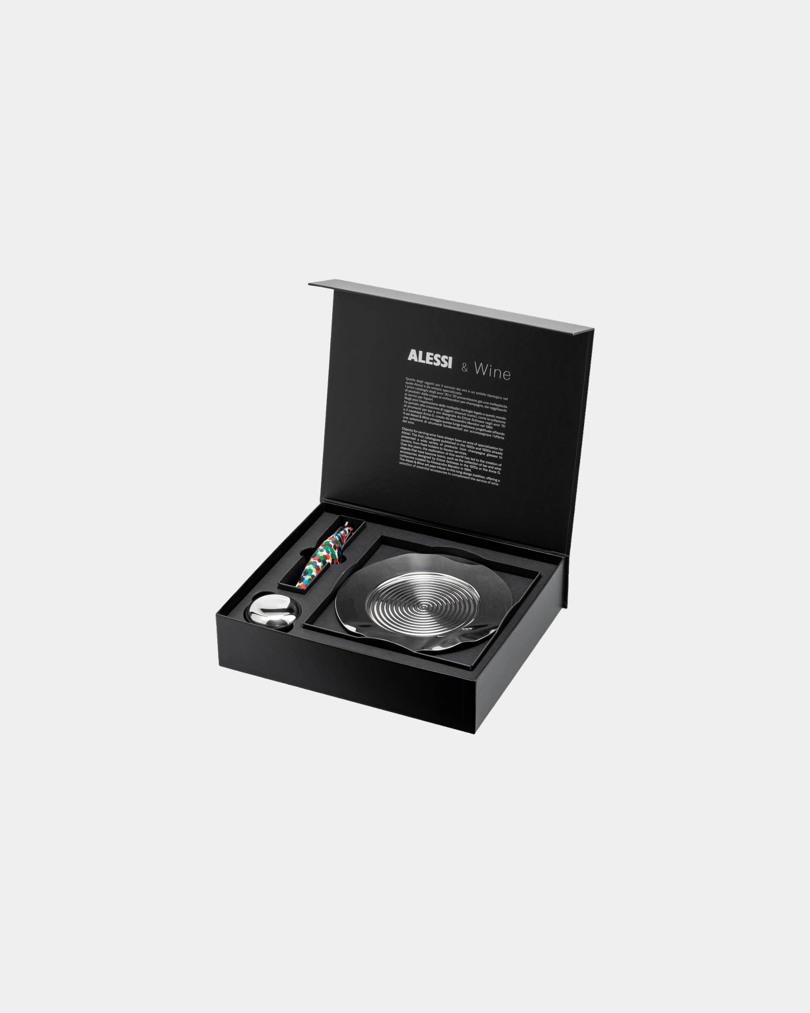 Coffret accessoires vin Alessi à personnaliser