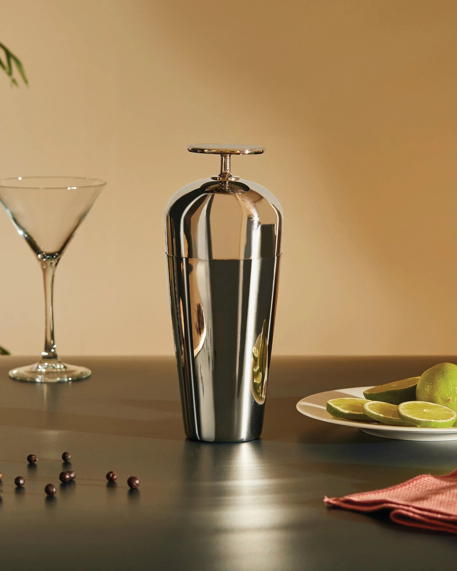 Shaker acier inoxydable Alessi The Tending Box à personnaliser