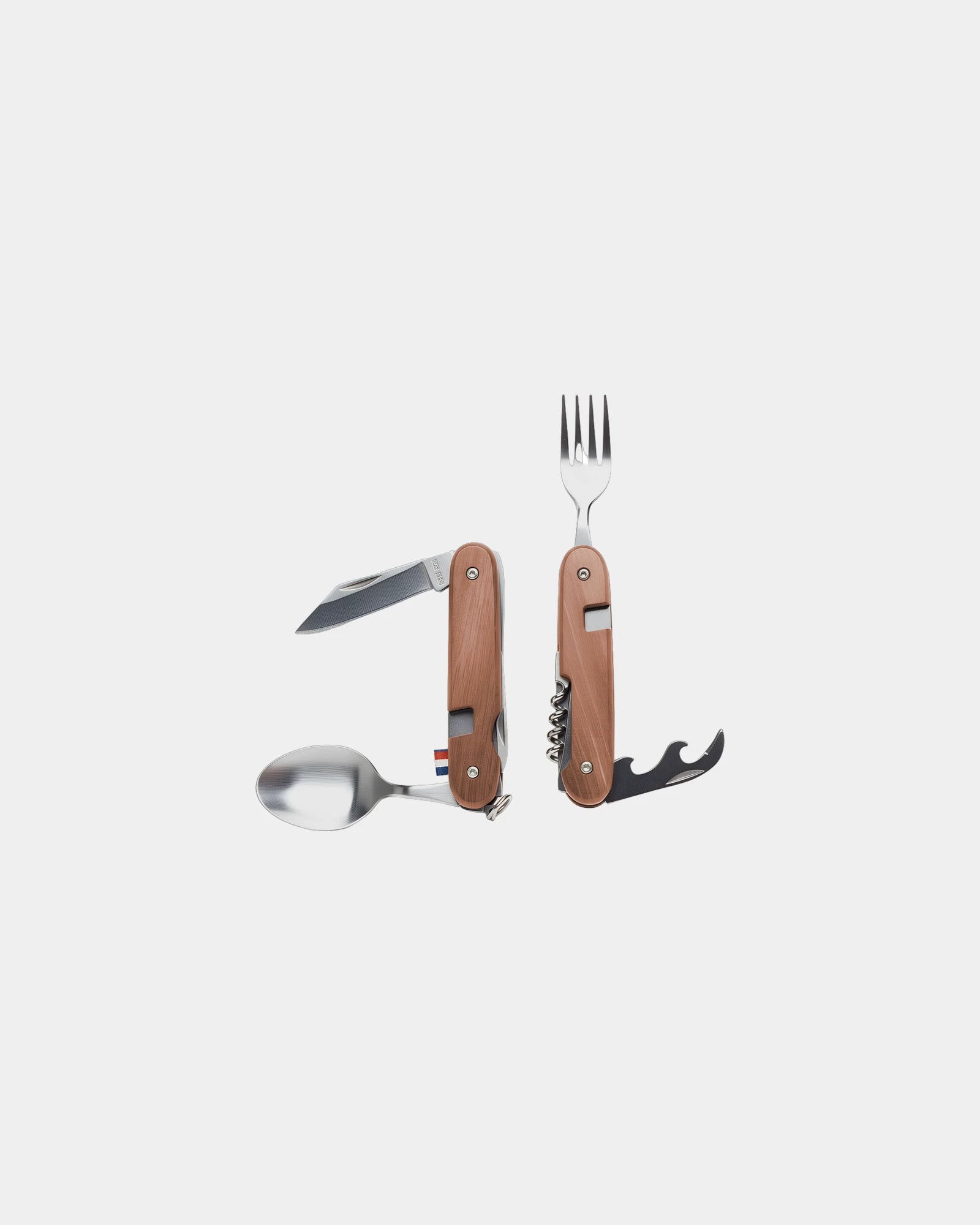Couteau multifonction bois Certifié Goodjour à personnaliser - Bois Foncé