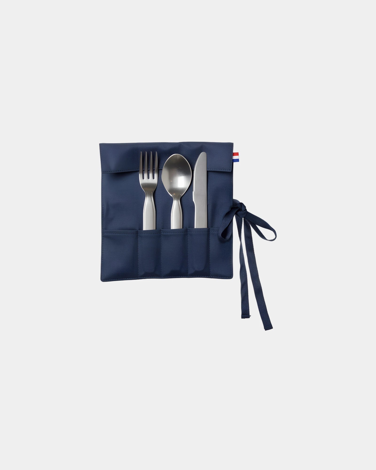 Set de couverts inox recyclé Goodjour à personnaliser - Bleu Marine