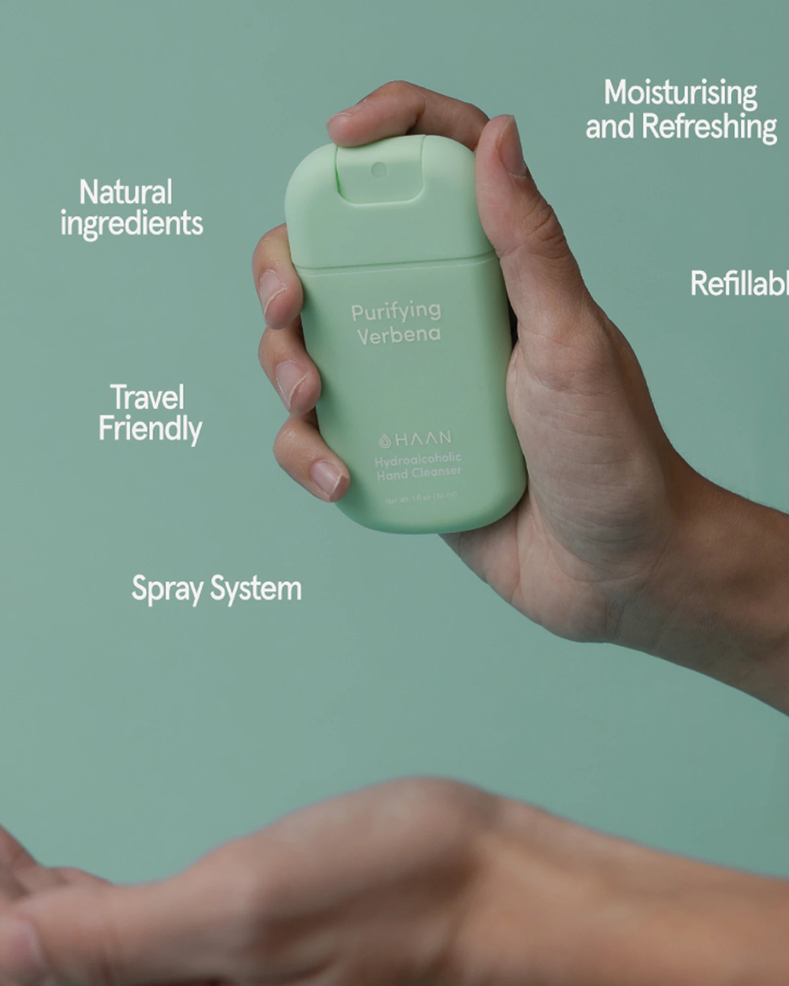 Gel hydroalcoolique 30 ml HAAN à personnaliser