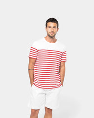 T-shirt marin col rond homme à personnaliser