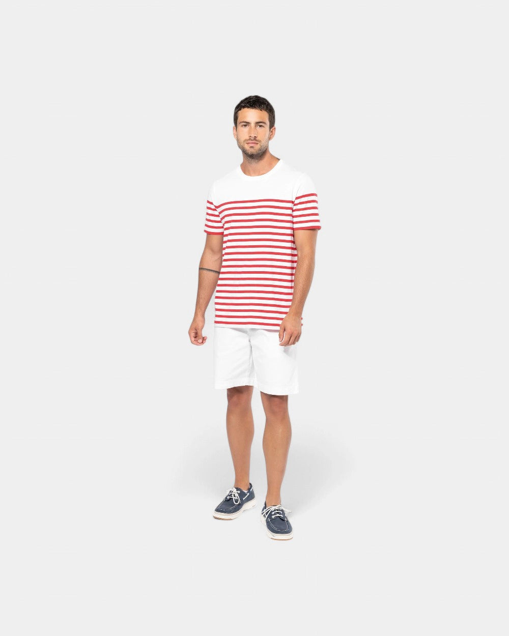 T-shirt marin col rond homme à personnaliser - 1