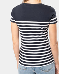 T-shirt marin col rond femme à personnaliser - 6