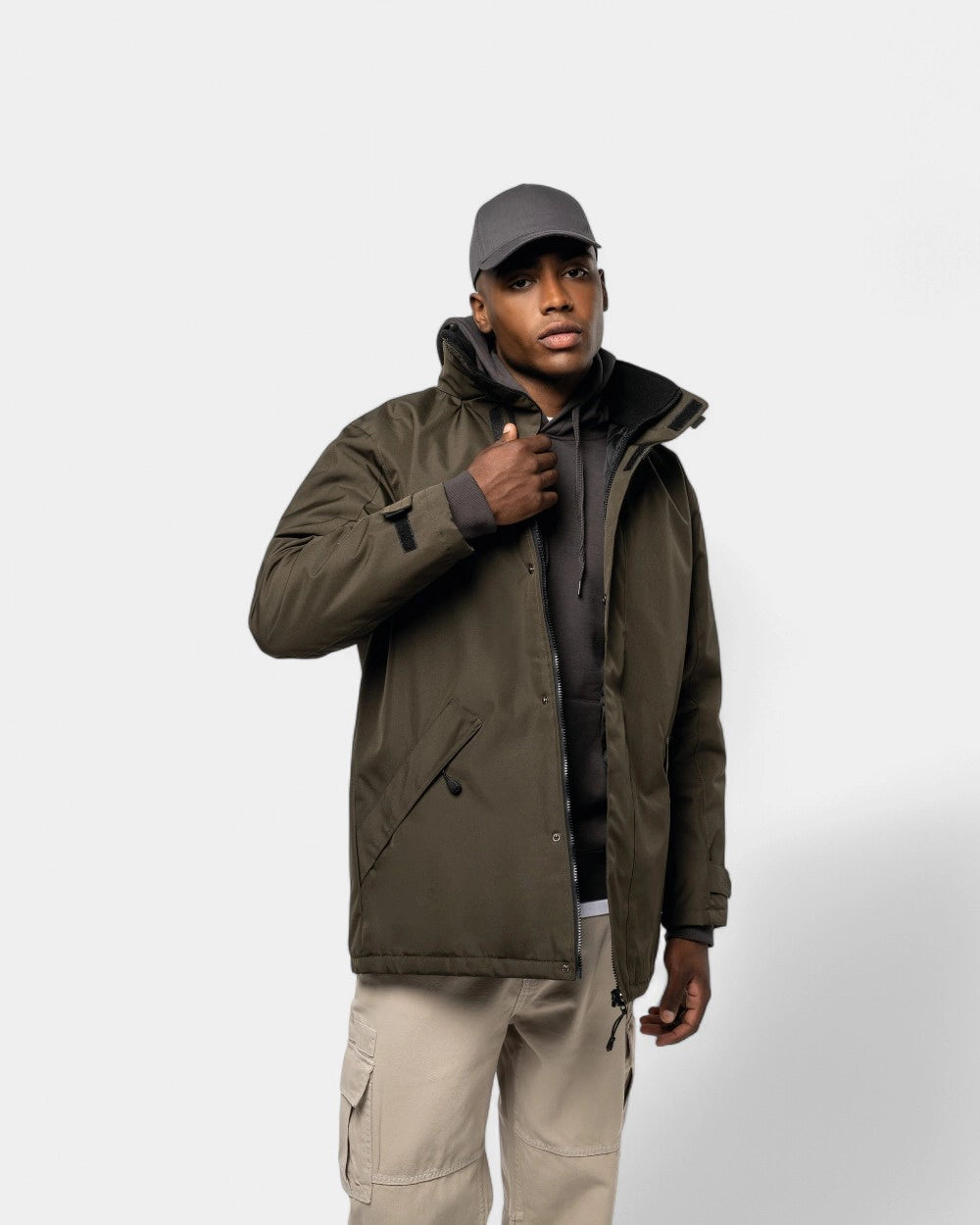 Parka à capuche homme à personnaliser - 3