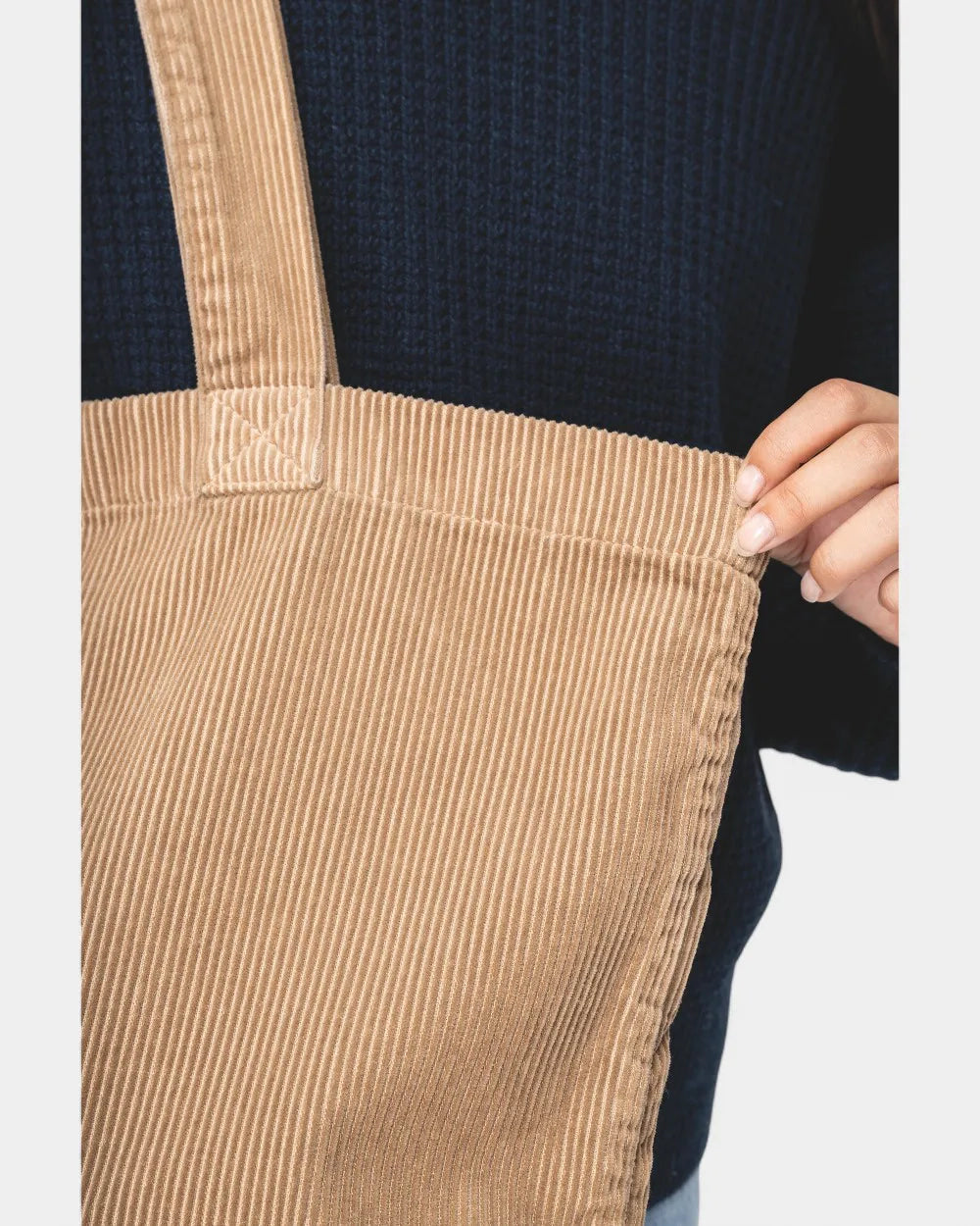 Sac délavé en velours côtelé à personnaliser - 1