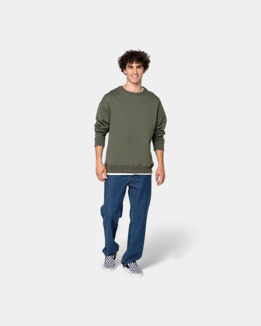 Sweat à col rond oversize unisexe à personnaliser - 2