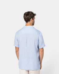 Chemise à col bowling en lin homme à personnaliser - 5