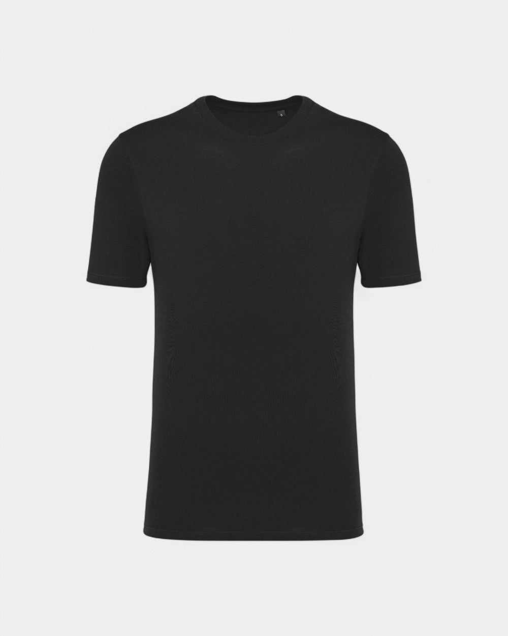 T-shirt col rond Made in Europe unisexe personnalisable - Black