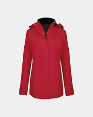 Parka à capuche pour femme à personnaliser - Red