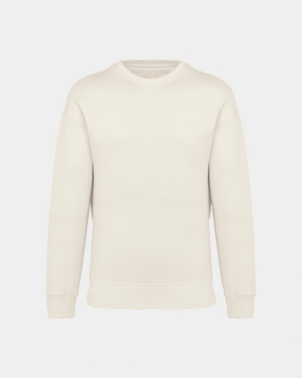 Sweat à col rond oversize unisexe à personnaliser - Ivory