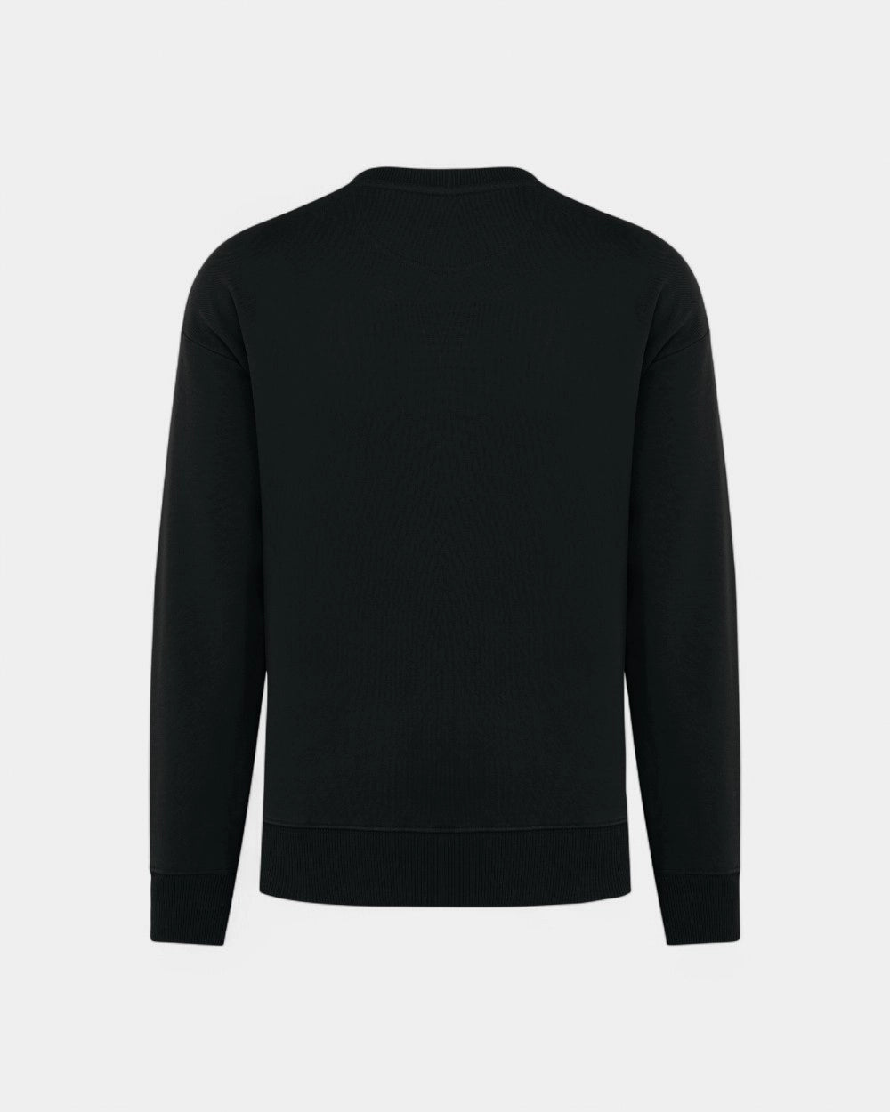 Sweat à col rond oversize unisexe à personnaliser - Black