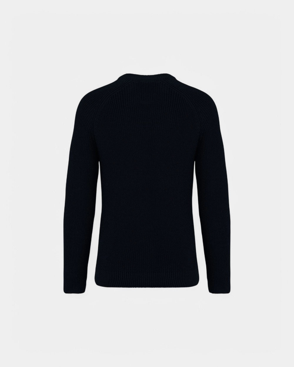 Pull écoresponsable à grosses mailles homme à personnaliser - Black