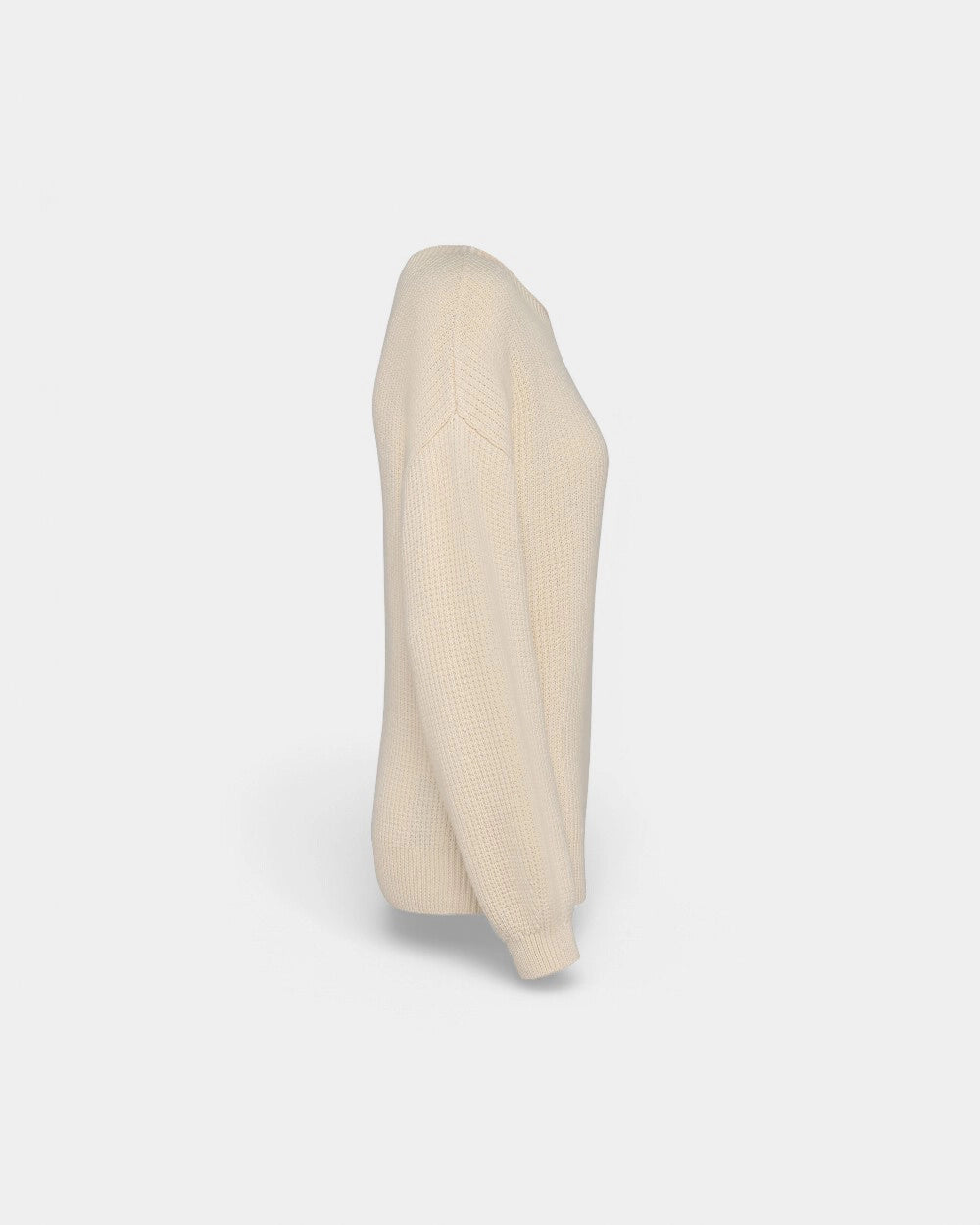 Pull écoresponsable en laine mérinos femme à personnaliser - Ivory