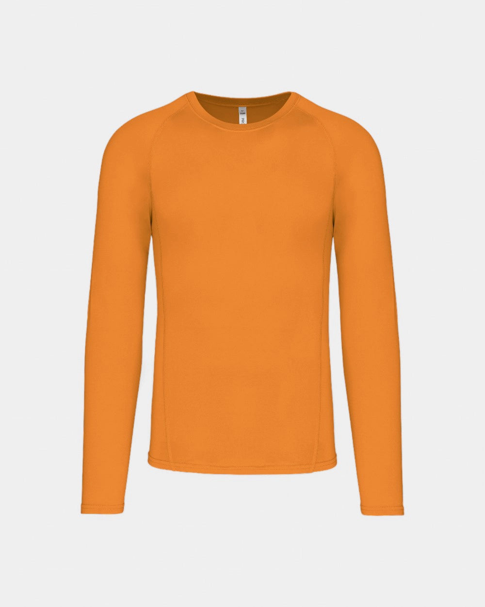 T-shirt sport manches longues unisexe à personnaliser - Orange
