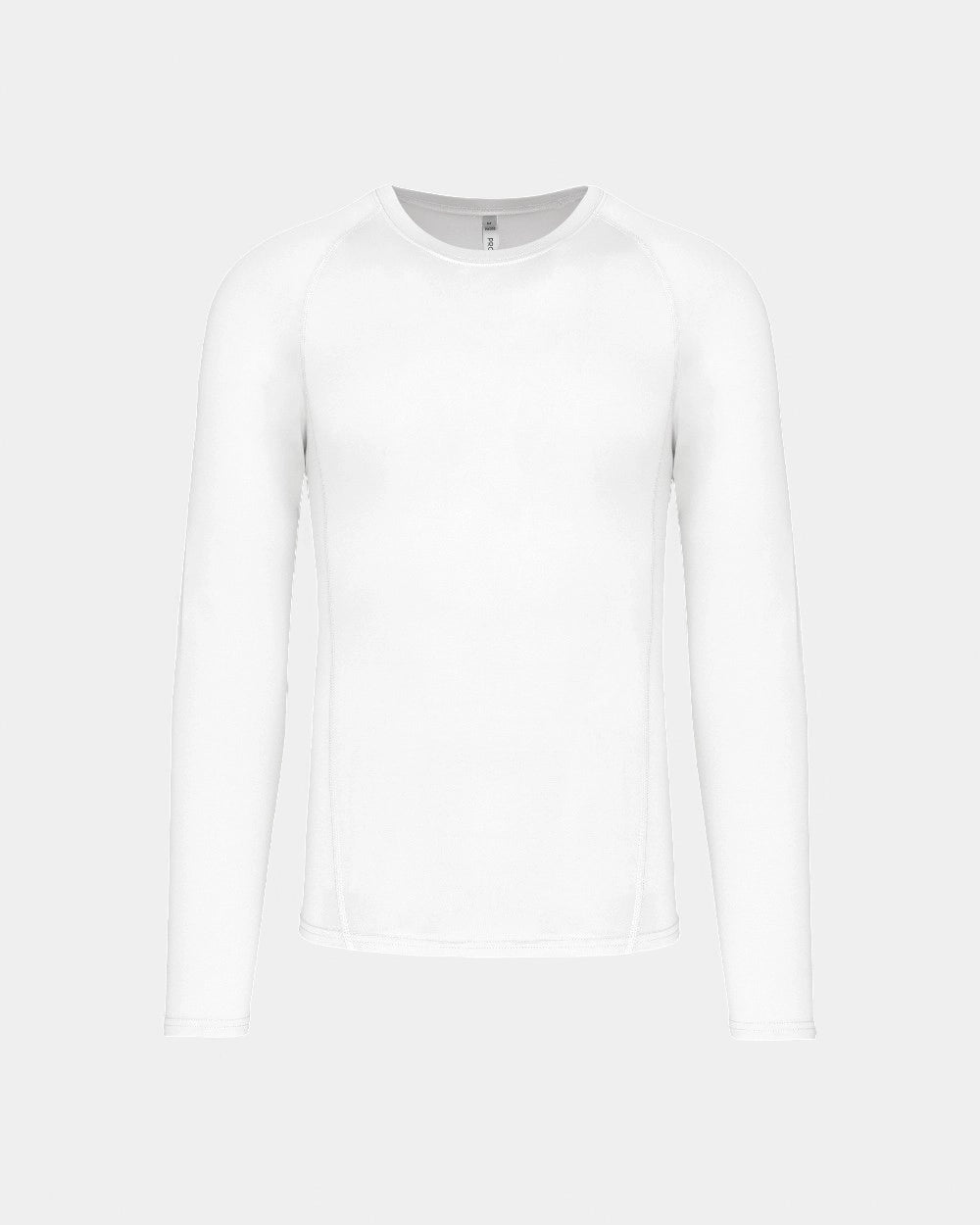 T-shirt sport manches longues unisexe à personnaliser - White