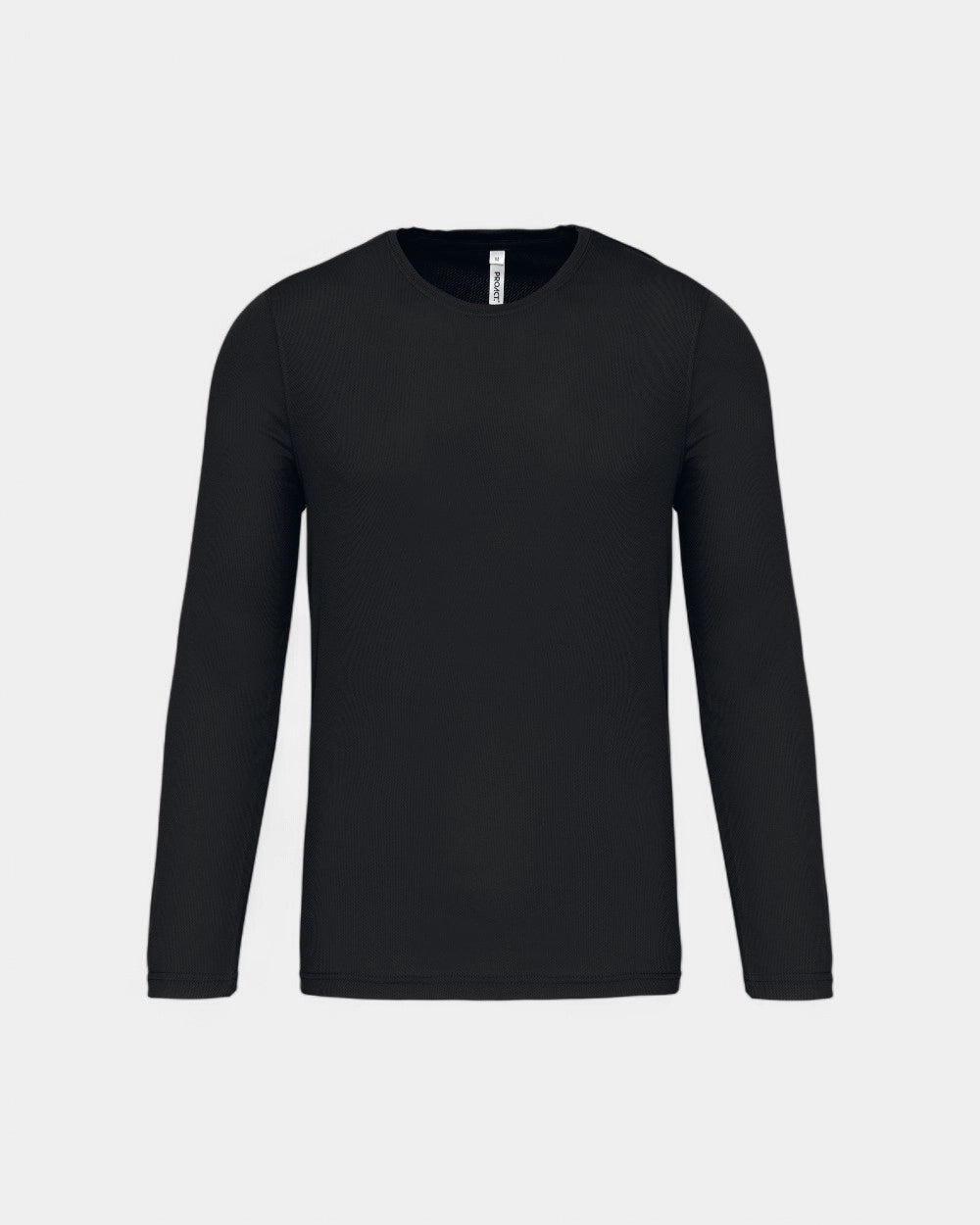 T-shirt de sport manches longues homme à personnaliser - Black