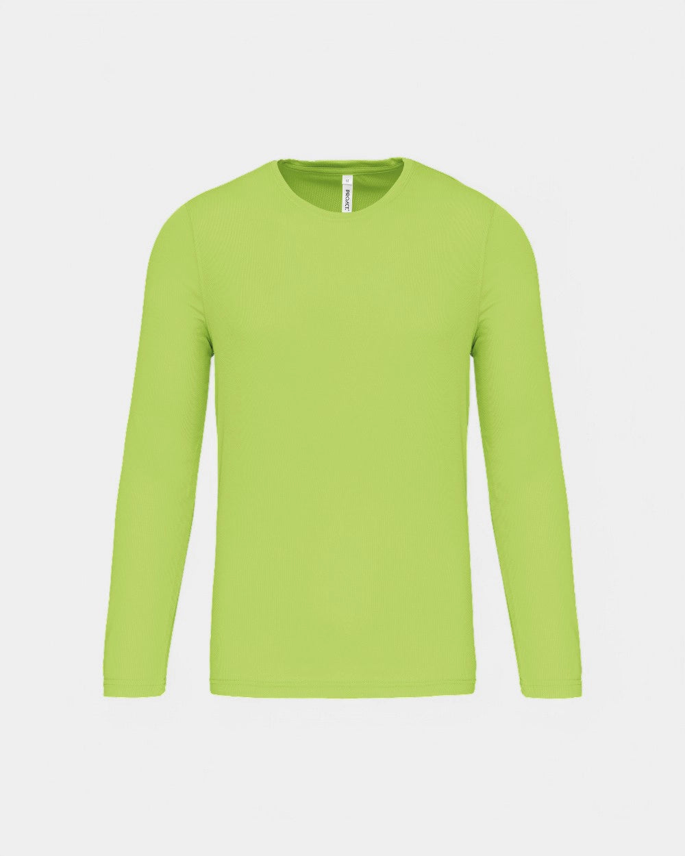 T-shirt de sport manches longues homme à personnaliser - Lime