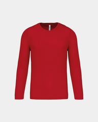T-shirt de sport manches longues homme à personnaliser - Red