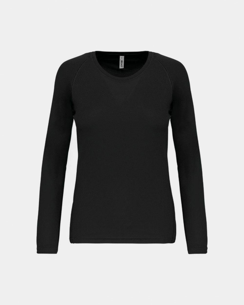T-shirt de sport manches longues femme à personnaliser - Black