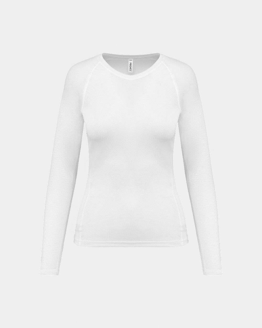 T-shirt de sport manches longues femme à personnaliser - White
