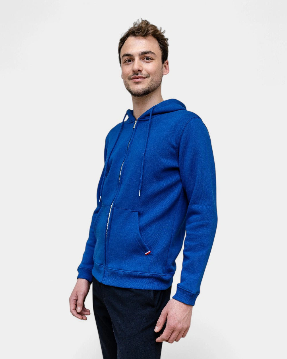Sweat zippé pour homme Made in France à personnaliser