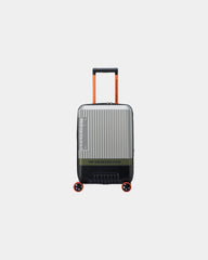 Valise cabine extensible polycarbonate 55 cm à personnaliser - Argent