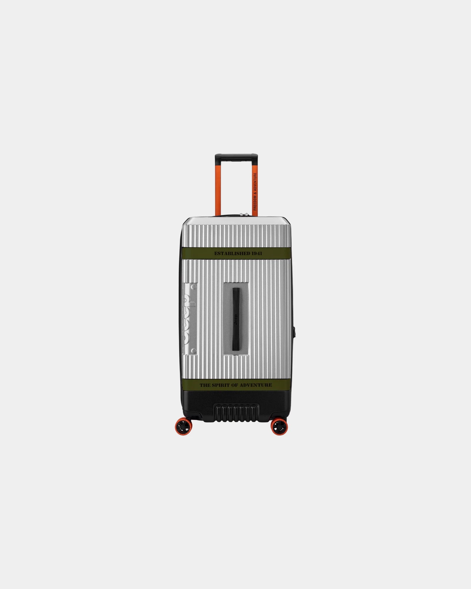Valise soute polycarbonate 80 cm à personnaliser - Argent