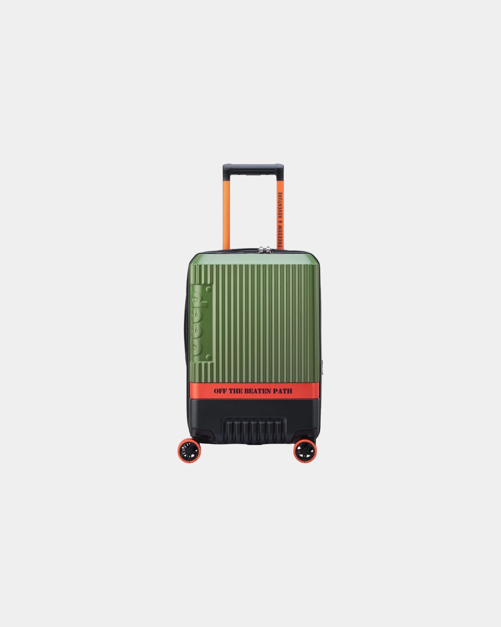 Valise cabine extensible polycarbonate 55 cm à personnaliser - Green