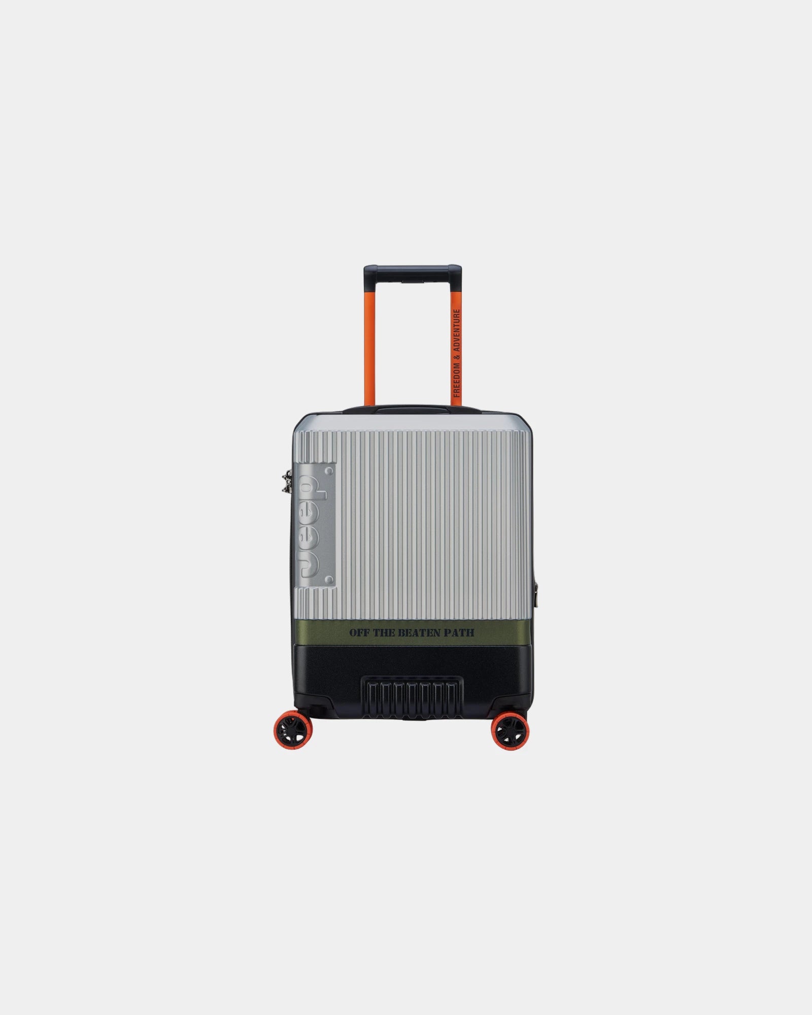 Valise cabine polycarbonate 55 cm à personnaliser - Argent