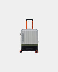 Valise cabine polycarbonate 55 cm à personnaliser - Argent