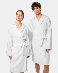 Peignoir de bain capuche coton bio 270g à personnaliser - 3