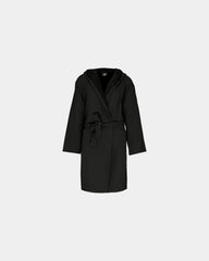 Peignoir de bain capuche coton bio 270g à personnaliser - Black