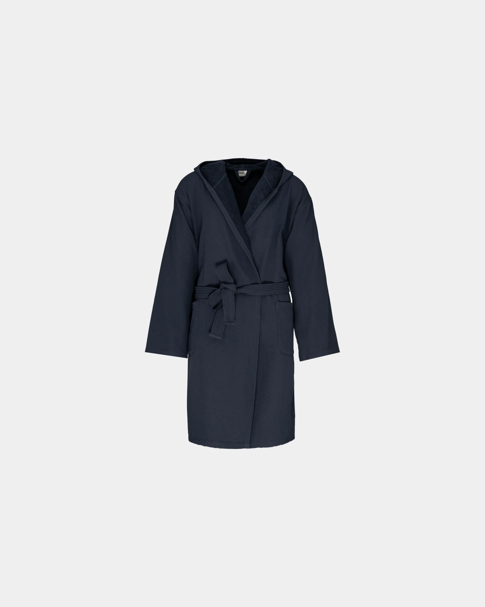 Peignoir de bain capuche coton bio 270g à personnaliser - Navy