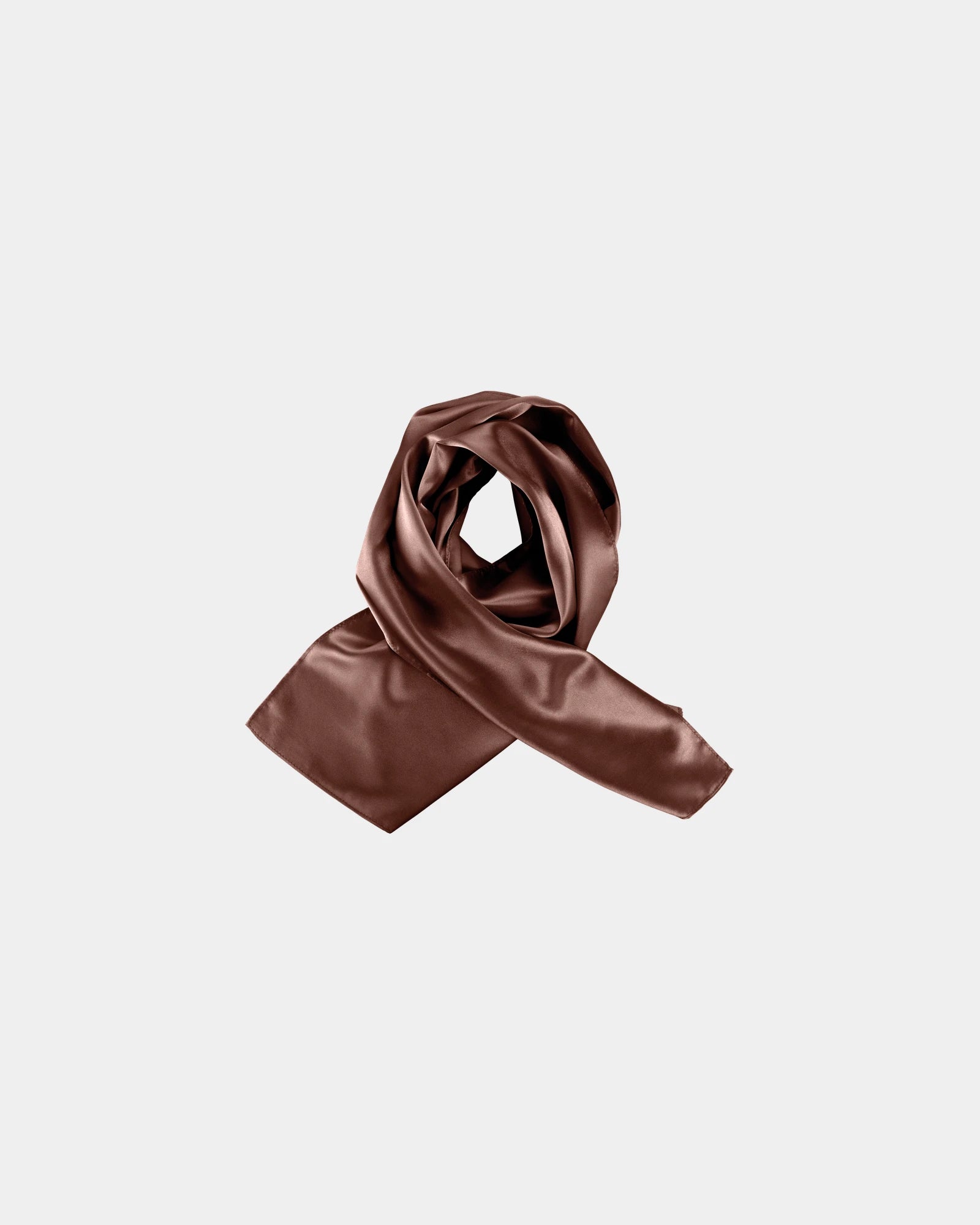 Foulard satiné polyester femme à personnaliser - Chocolate